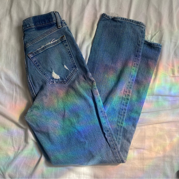 A&F. Curve Love Ultra High Rise 90s Straight Jean. 4R - Picture 2 of 4